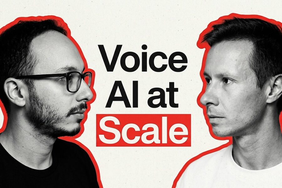 James Zammit, CEO of Roark, on the NoRobots Podcast discussing voice AI agents
